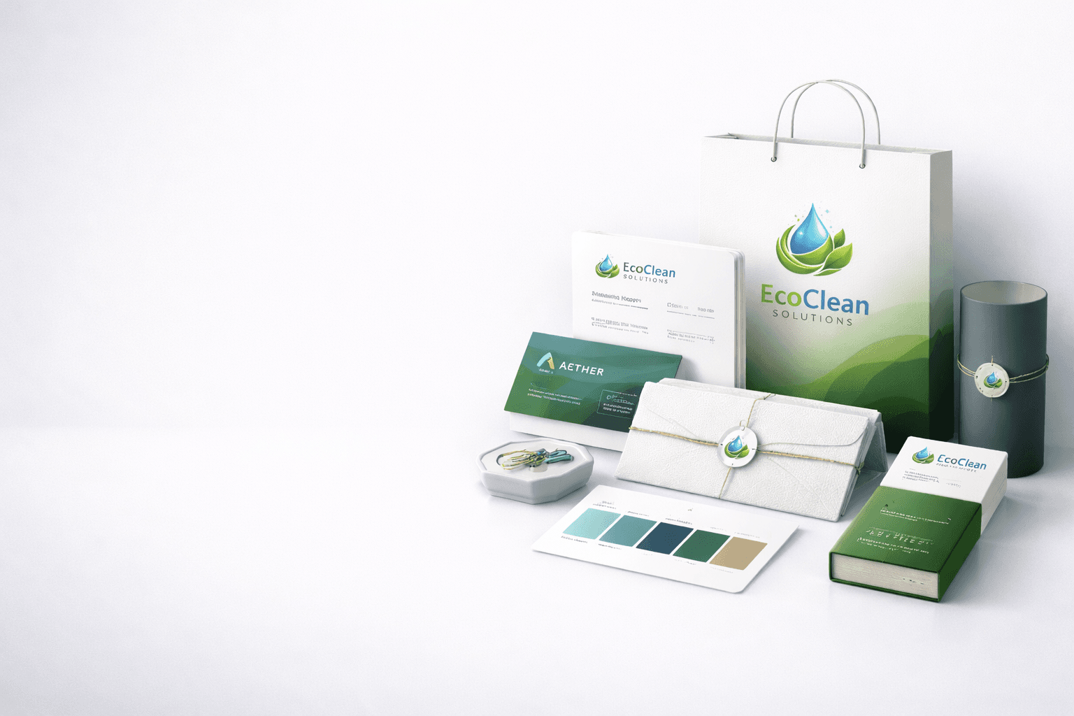 Creative digital dashboard and abstract interface used as a branding backdrop